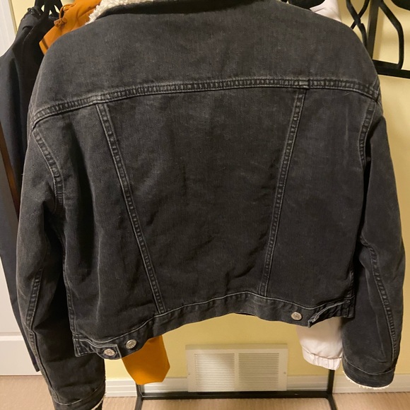 Top shop jean jacket with sherpa detail - Picture 4 of 7
